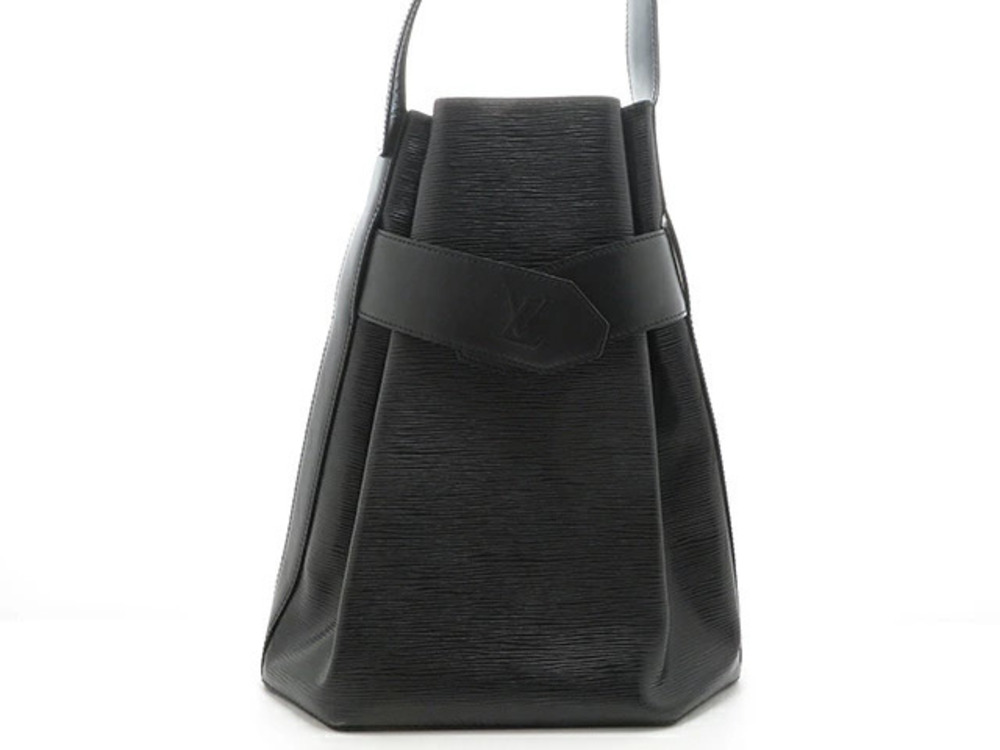 LOUIS VUITTON Bag Sac Depaule Shoulder Epi Noir Black